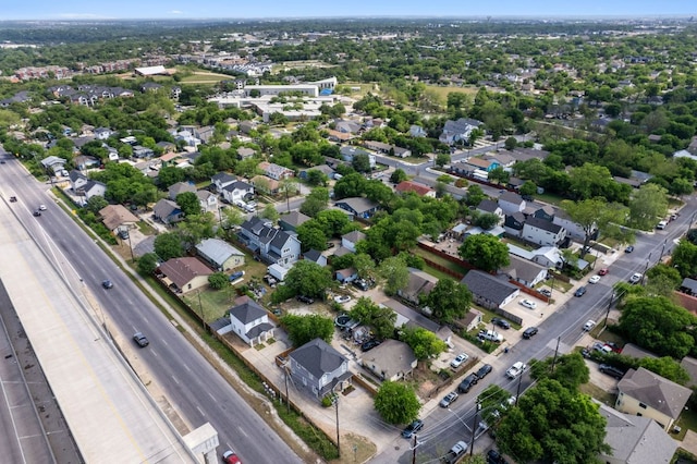 7617 Carver Ave Unit 1, Austin, TX 78752 - aerial overview of property's location with nearby suburban area