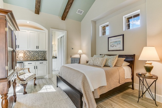 100 Red Rose Dr, Georgetown, TX 78628 - bedroom featuring light wood-style flooring