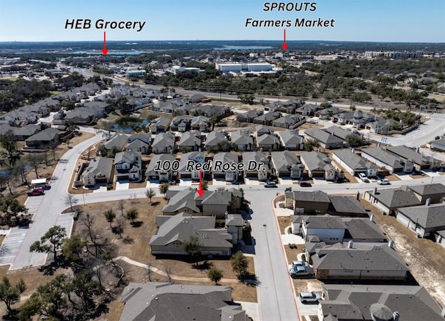 100 Red Rose Dr, Georgetown, TX 78628 - view of property location featuring nearby suburban area