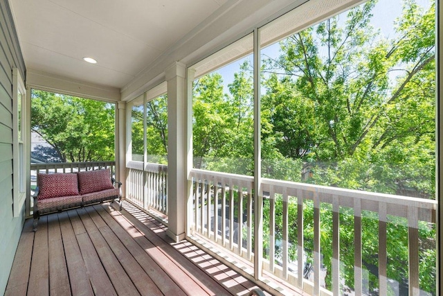 view of sunroom / solarium