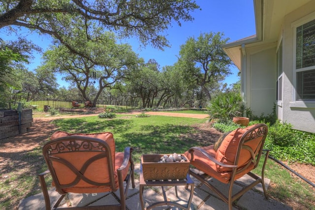1164 Fairway Dr, Canyon Lake, TX 78133 - view of patio / terrace featuring fence