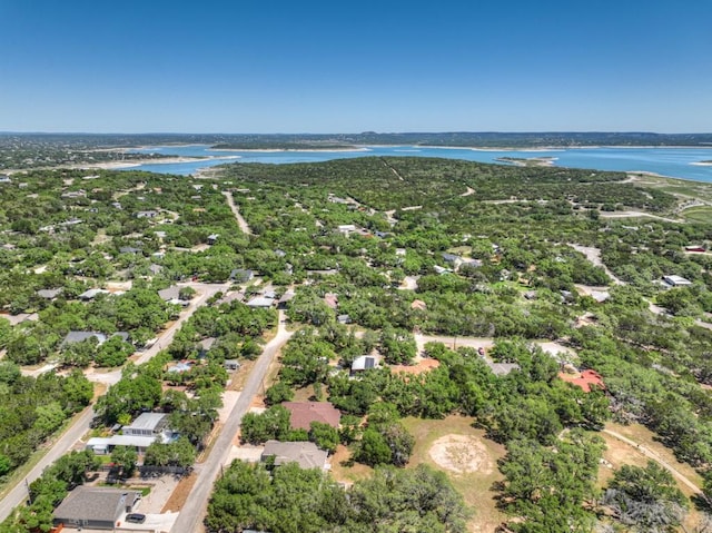 1164 Fairway Dr, Canyon Lake, TX 78133 - birds eye view of property with a water view
