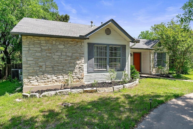 3212 Darnell Dr, Austin, TX 78745 - ranch-style house featuring stone siding