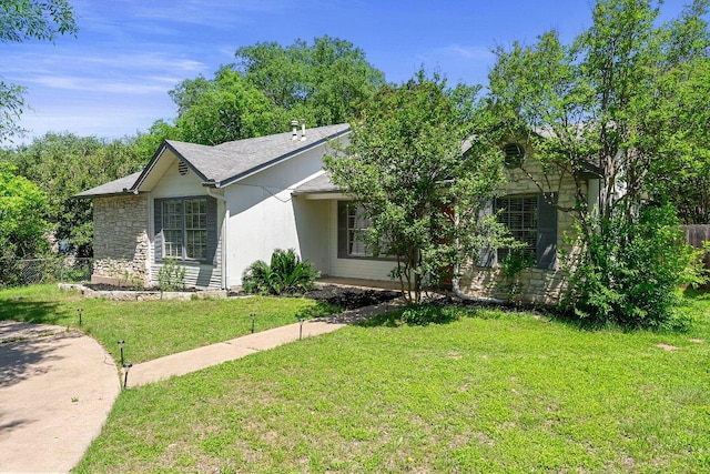 3212 Darnell Dr, Austin, TX 78745 - view of front of property featuring stone siding