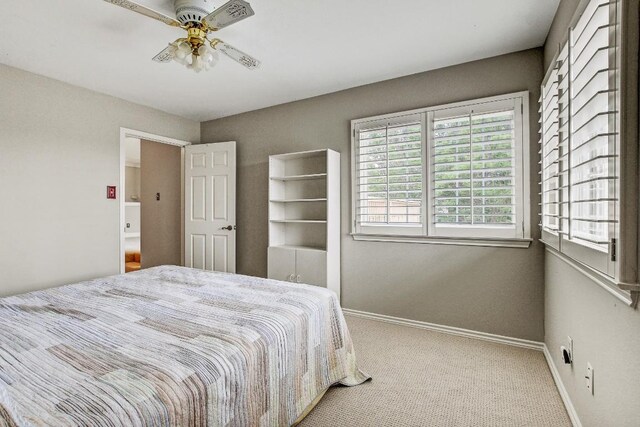 36 Cottondale Rd, The Hills, TX 78738 - bedroom featuring carpet flooring, baseboards, and ceiling fan
