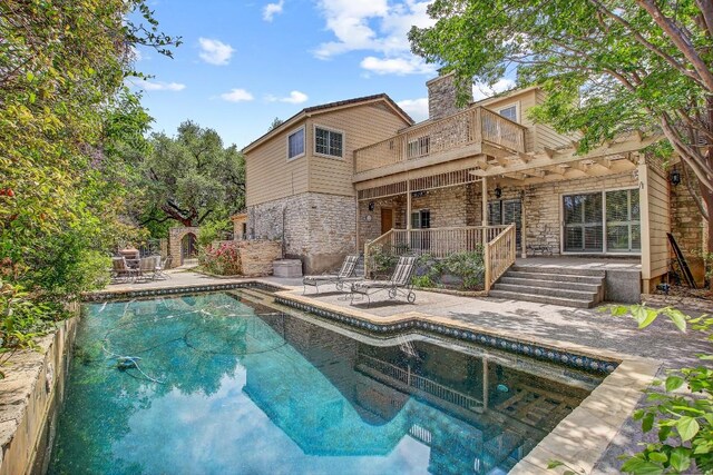 36 Cottondale Rd, The Hills, TX 78738 - outdoor pool with a patio