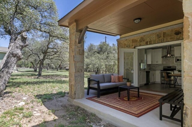 23315 Nameless Rd, Leander, TX 78641 - view of patio / terrace with an outdoor hangout area