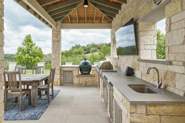 4101 Top Of Texas Trl, Austin, TX 78735 - view of patio / terrace with area for grilling and outdoor dining area
