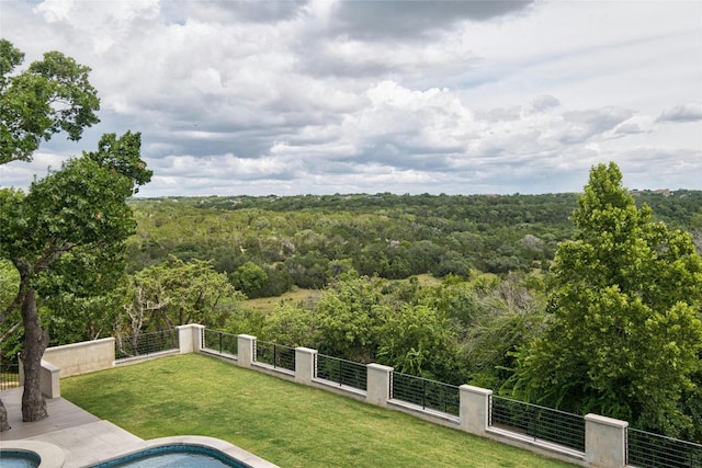 4101 Top Of Texas Trl, Austin, TX 78735 - view of pool with a view of trees
