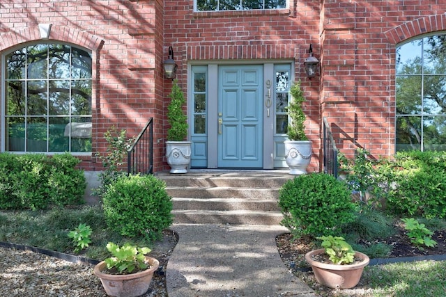 9401 Winchester Rd, Austin, TX 78733 - entrance to property featuring brick siding