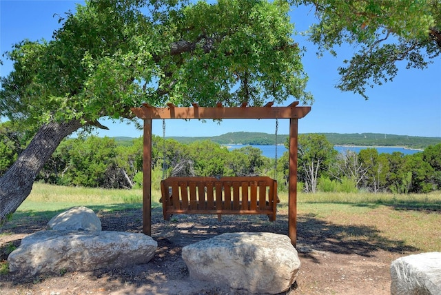 22621 Fountaingrass Ln, Lago Vista, TX 78645 - exterior space featuring a water view