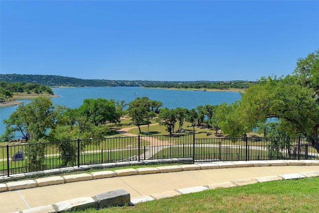 22621 Fountaingrass Ln, Lago Vista, TX 78645 - water view with fence