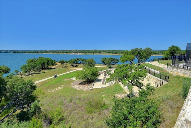22621 Fountaingrass Ln, Lago Vista, TX 78645 - aerial view featuring a water view