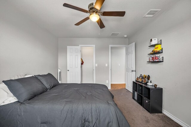 337 Akumal St, Leander, TX 78641 - bedroom featuring carpet, baseboards, and a ceiling fan