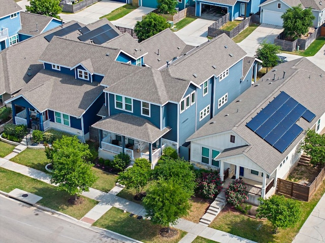 birds eye view of property featuring a residential view