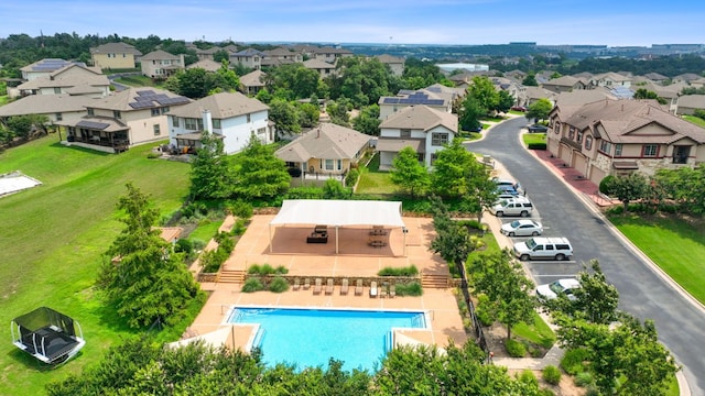 6224 Aviara Dr Unit E14, Austin, TX 78735 - aerial view of residential area featuring a pool area