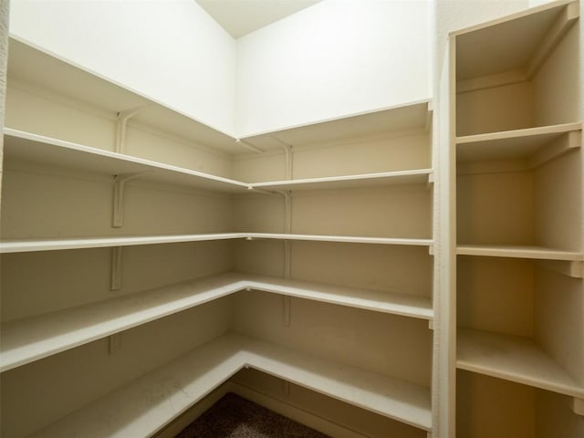 view of storage area