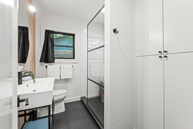 5602 Joe Sayers Ave, Austin, TX 78756 - full bathroom with a stall shower, tile patterned floors, and vanity