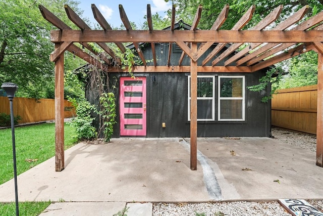5602 Joe Sayers Ave, Austin, TX 78756 - fenced backyard with a pergola and a patio