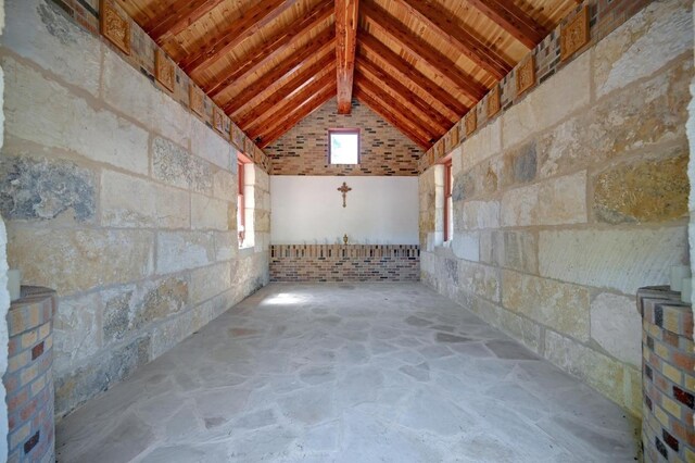 view of storage area
