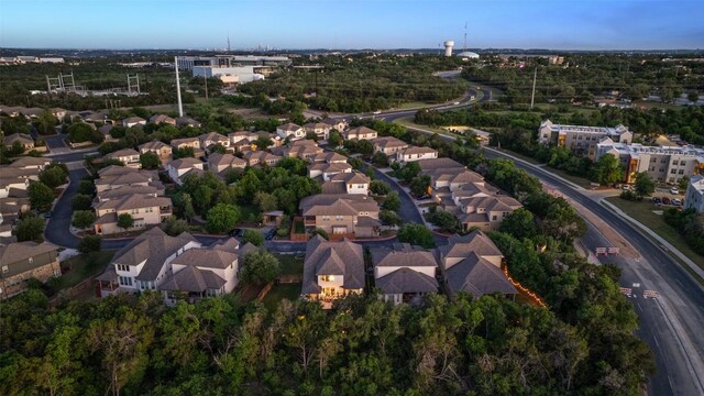 aerial view featuring a residential view