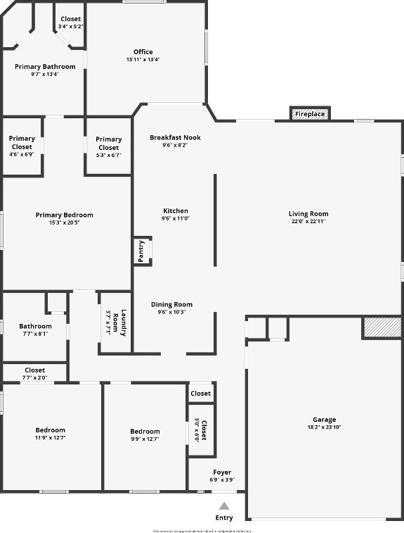 12319 Wycliff Ln, Austin, TX 78727 - floor plan / room layout