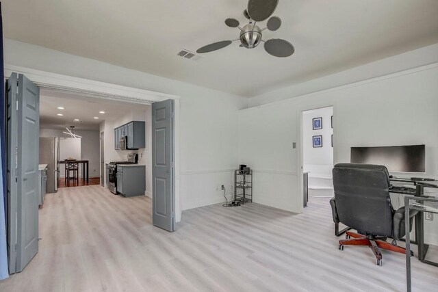 12319 Wycliff Ln, Austin, TX 78727 - office with light wood-style floors and recessed lighting