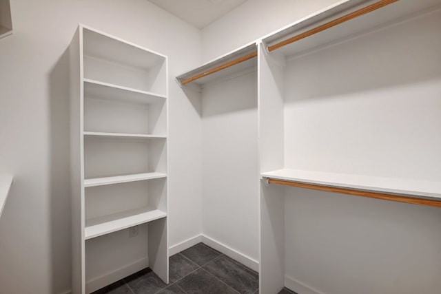 407 Delmar Ave Unit A, Austin, TX 78752 - spacious closet with dark tile patterned flooring