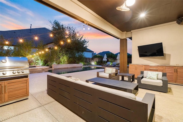 2500 Yuma Trl, Leander, TX 78641 - view of patio / terrace with an outdoor living space and area for grilling
