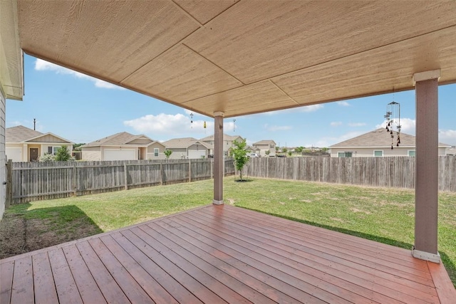 12700 Robert Taft St, Manor, TX 78653 - wooden terrace with a fenced backyard and a residential view