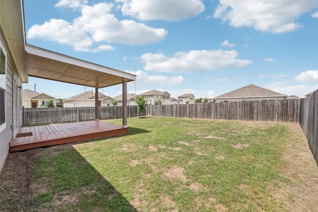 12700 Robert Taft St, Manor, TX 78653 - fenced backyard with a deck and a residential view