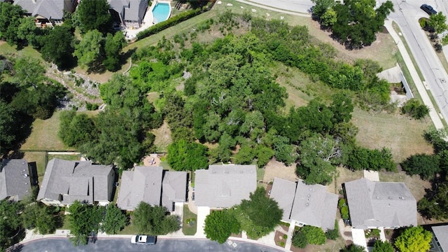 bird's eye view with a residential view