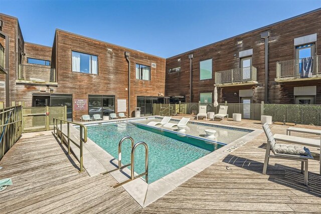 pool with fence