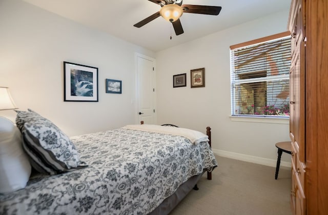 300 Horseback Holw, Austin, TX 78732 - carpeted bedroom featuring baseboards and a ceiling fan