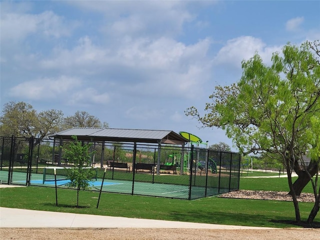 169 Slenderleaf Dr, Marble Falls, TX 78654 - view of community with a tennis court