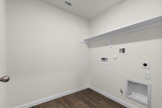 136 Medinah Ln, San Marcos, TX 78666 - washroom with gas dryer hookup, laundry area, electric dryer hookup, and visible vents