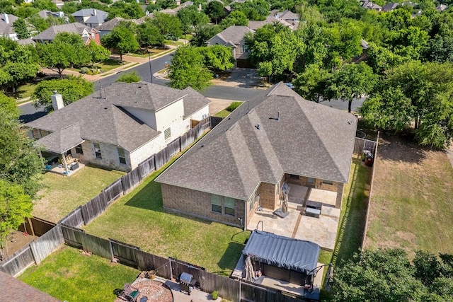 birds eye view of property featuring a residential view