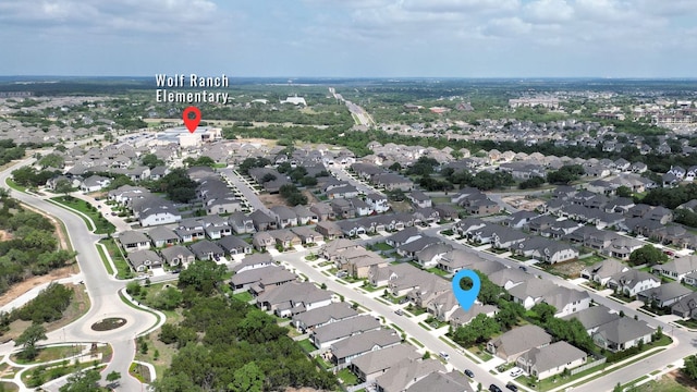 bird's eye view with a residential view