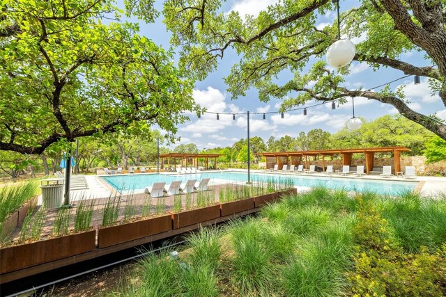 view of pool
