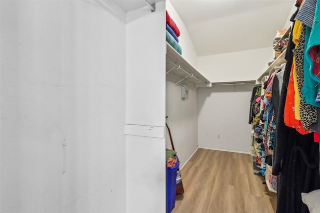 171 Calle Largo, Kyle, TX 78640 - walk in closet featuring wood finished floors