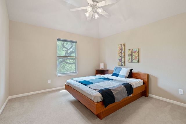 10033 Lisi Anne Dr, Austin, TX 78717 - bedroom featuring carpet flooring, ceiling fan, and lofted ceiling
