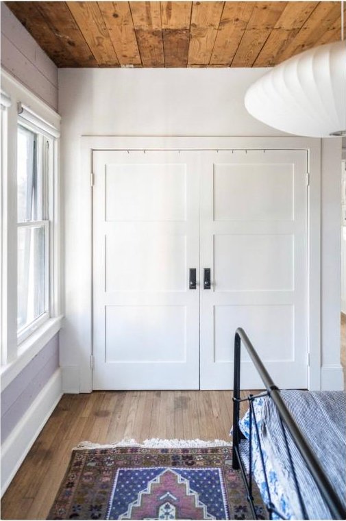 712 Harris Ave Unit 1, Austin, TX 78705 - entryway featuring wooden ceiling and wood finished floors