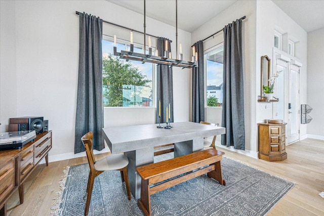 6229 Florencia Ln, Austin, TX 78724 - dining space featuring wood finished floors and baseboards