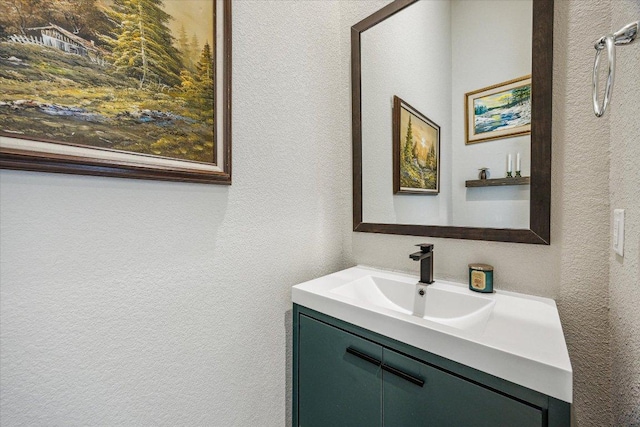 6229 Florencia Ln, Austin, TX 78724 - bathroom featuring a textured wall and vanity