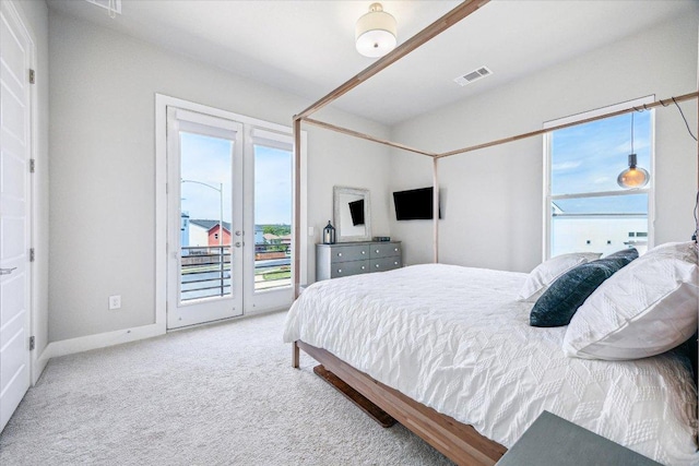 6229 Florencia Ln, Austin, TX 78724 - carpeted bedroom with access to exterior and multiple windows