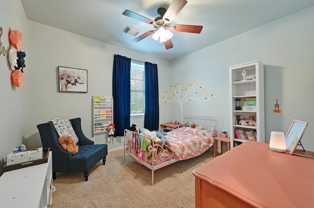 7716 Journeyville Dr, Austin, TX 78735 - bedroom featuring carpet floors and a ceiling fan