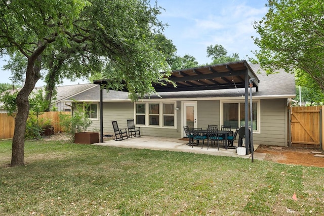 4302 Red Cloud Dr, Austin, TX 78759 - back of house featuring a patio area and roof with shingles