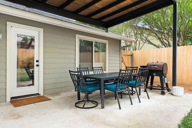 4302 Red Cloud Dr, Austin, TX 78759 - view of patio / terrace featuring outdoor dining area and area for grilling