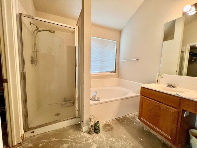 3622 Cheyenne St, Round Rock, TX 78664 - full bath featuring a bath, a stall shower, and vanity