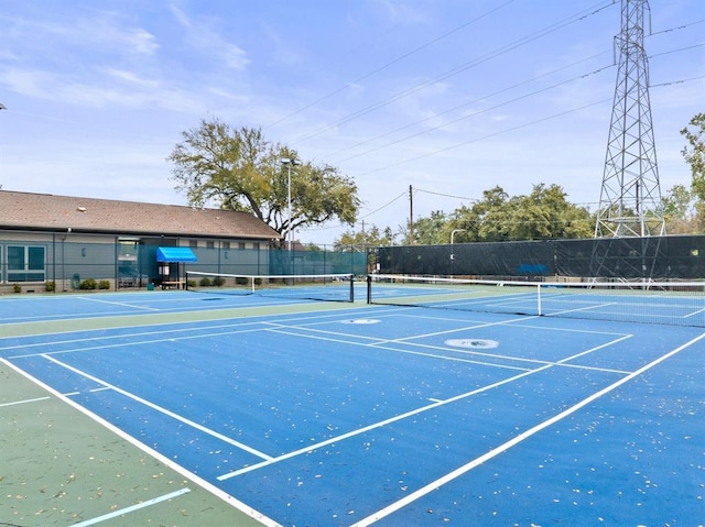 4101 Galacia Dr, Austin, TX 78759 - view of tennis court featuring community basketball court